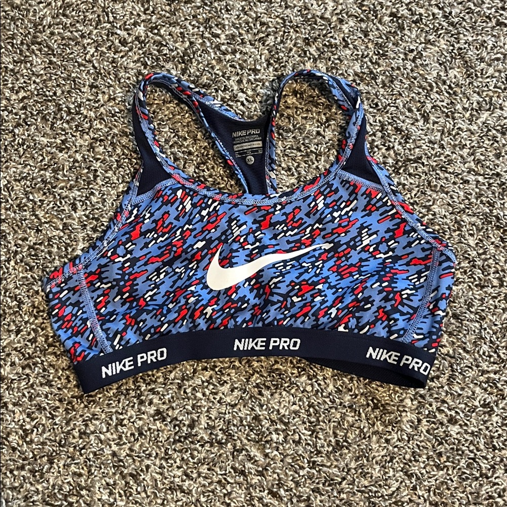 Nike Kids Tank Top - Blue and Red Pattern